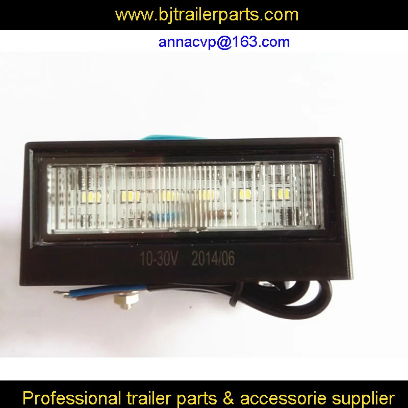 led trailer number plate license plate light lamp 10 30v submersible trailer license plate light