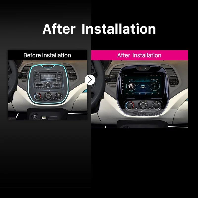 Seicane Android 2DIN coche Navi HD unidad GPS de Audio para Renault Captur CLIO Samsung QM3 Manual/C 2011-2016 reproductor Multimedia - 4