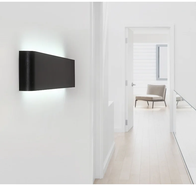 Chiclits LED Night Lights Modern Minimalist Aluminum Wall Lamp Bathroom Mirror Light Sconce Bedroom Livingroom Luminaire 6W12W18W24W  (12)