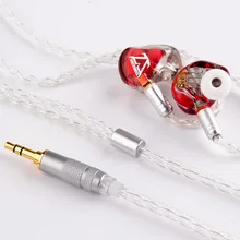 TONEKING в ухо наушник 5 уравновешенного якоря 5BA Hi-Fi Monito с MMCX 8-ядерный посеребренный кабель отправить соединение Bluetooth Лин