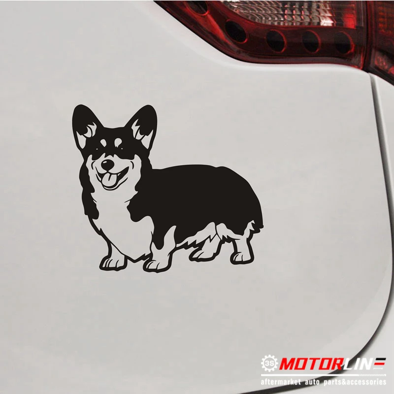 

Corgi Dog Puppy Decal Sticker Wales Welsh Car Vinyl pick size no bkgrd