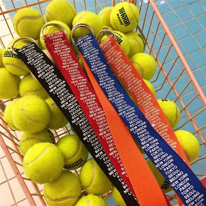 

Student men's and women's Leisure Canvas Belt with letters printed double-loop buckle belt