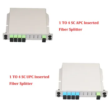 

10 Pieces 1 To 4 SC UPC/SC APC Inserting Fiber Splitter 1X4 Single Mode for SC Connector FTTH Fiber Optical Pigtail