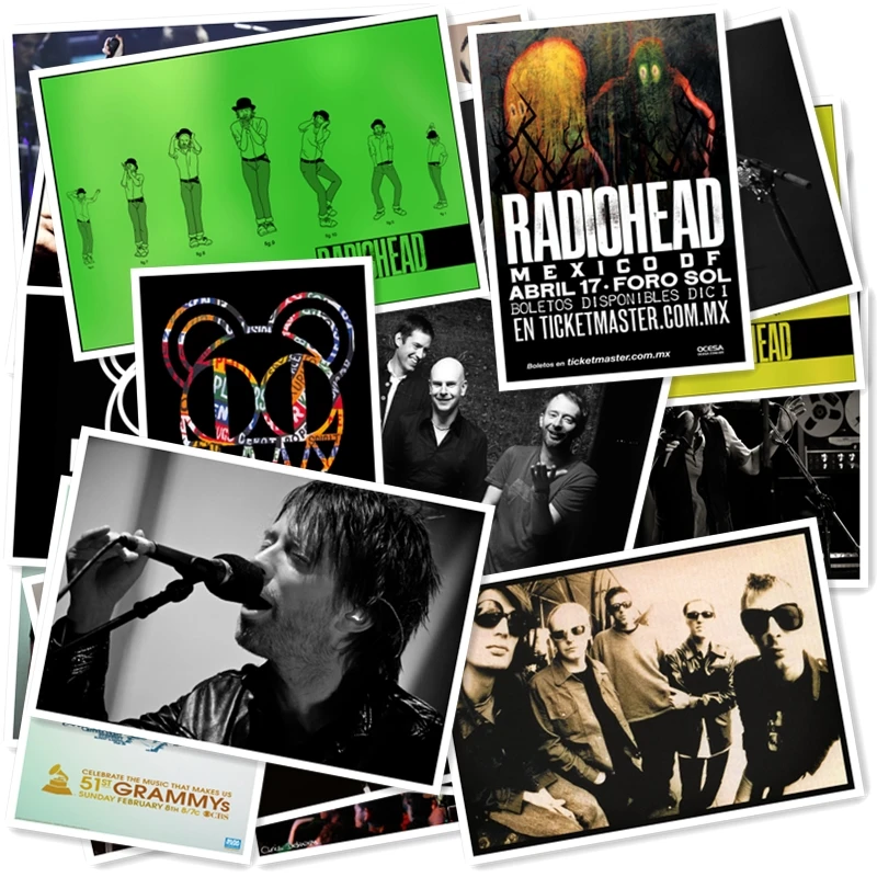 C1-19# Radiohead классический ремешок для часов серии стикеры 20/шт ПВХ ноутбук коллекция подарок домашний декор холодильник стиль смешанные s