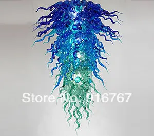 

LR202-Free Shipping Hotel Elegant Pretty Blue and Green Chandelier