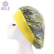 Новая модель женская широкая Атласная шапочка шелковистая Ночная шапочка для сна с раком шапочка при химиотерапии шапочка для волос аксессуары для волос