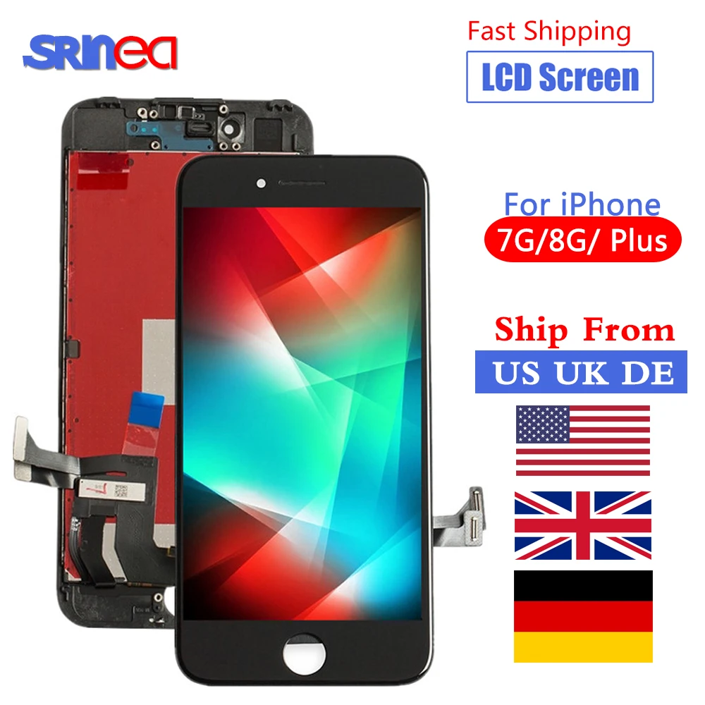 

Perfect 3D Touch Grade AAA For iPhone 7 8 LCD 4.7 Screen Diaplay 7Plus 8Plus 7 8 Plus LCD Touch Pantalla Ship From US UK DE CN