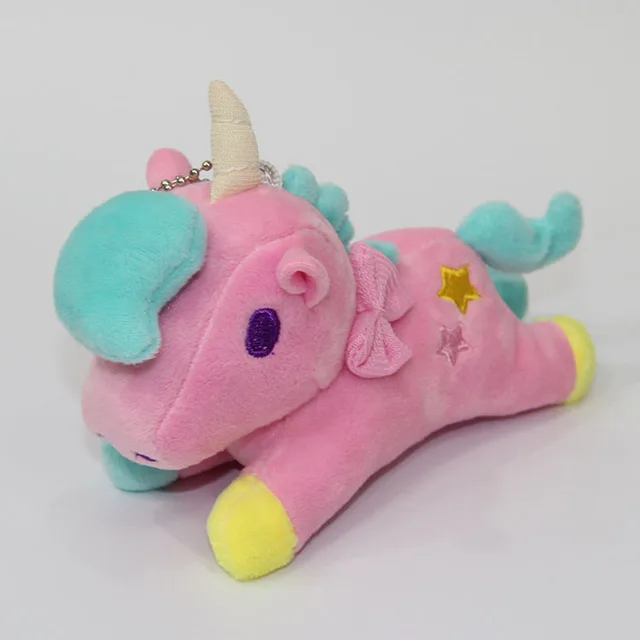 2017 B Unicorn Keychains Pendant Stuffed Animal Plush Kids Toys New Soft Unicornio Dolls Stuffed