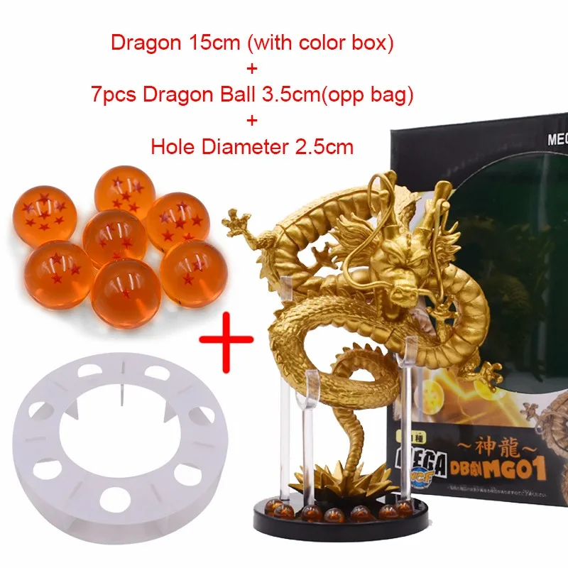 15 см аниме Dragon Ball Z фигурки Shenron Dragon Ball Z фигурки Набор шары дракона 7 шт. 3,5 см шары полка figuas