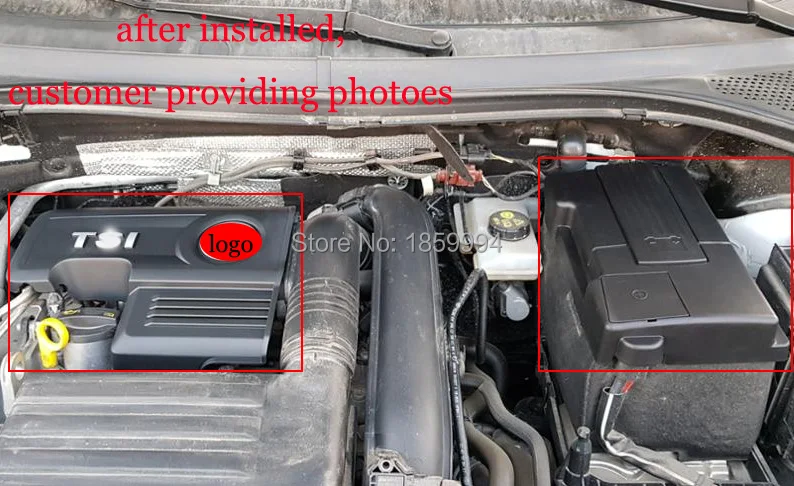 for 2016 2017 2018 VW Tiguan mk2 1 4TSI engine cover caps Bonnet Cap font b