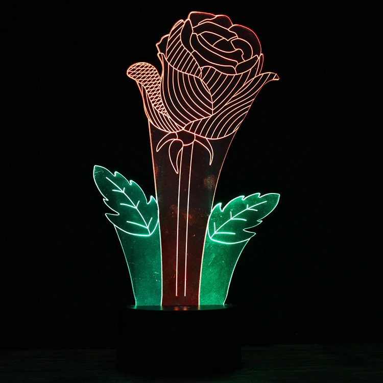 Новинка Сенсорная лампа 3D смешанный цвет luminaria Звездные войны фигурка Американский капитан Роза разноцветный детский ночной Светильник Рождественский подарок