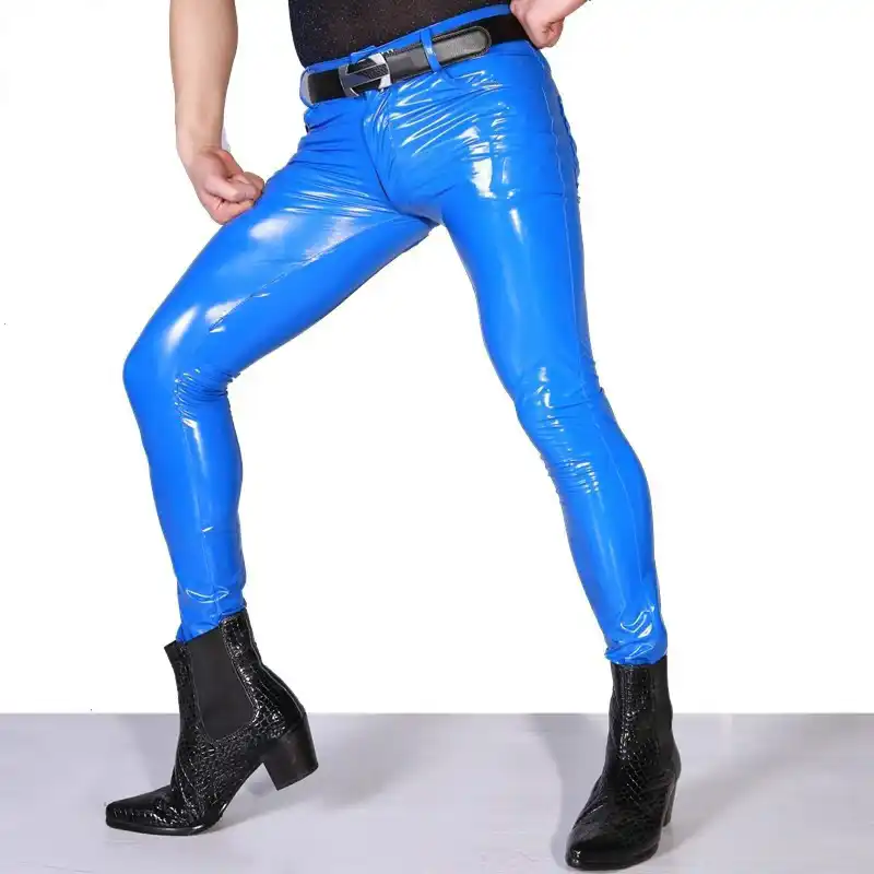 skinny pvc trousers