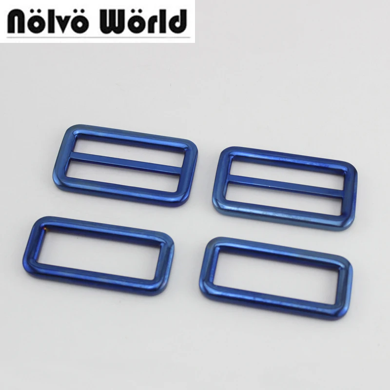 

NEW!! 10 pieces IP Blue 5cm 2 Inch Slider Buckle,Welded Rectangle Buckle,Bags Shoulder strap adjust Slider Tri-glide Accessories
