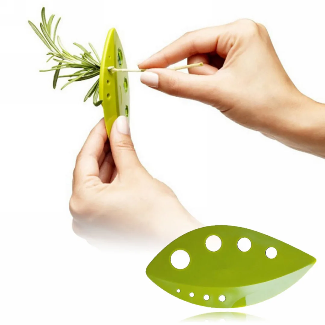 JX-LCLYL Herb Leaf Remover Greens Stripper Tool Rosemary Stripping Kitchenware Green