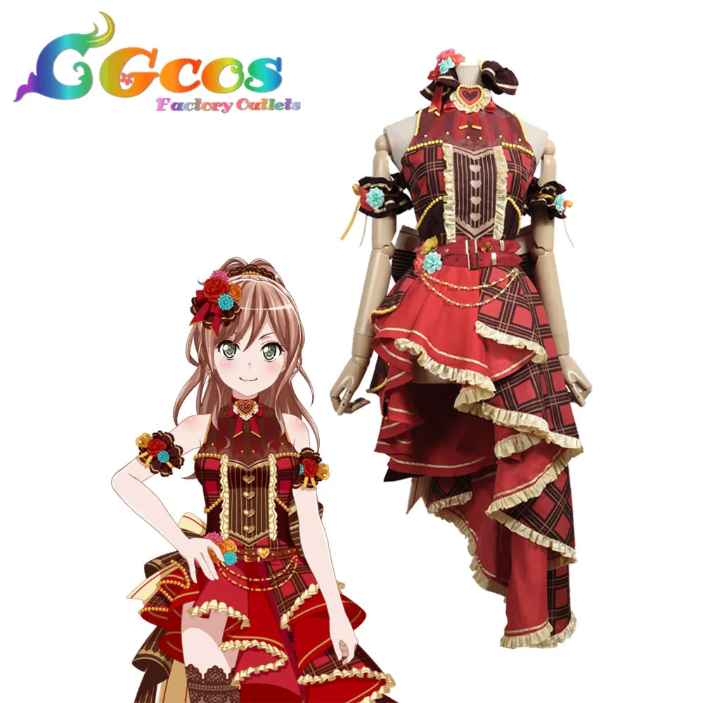 

CGCOS Free Shipping Cosplay Costume BanG Dream ! Dustabata Happy Valentine Imai Lisa Dress Suits Custom Clothes Uniform