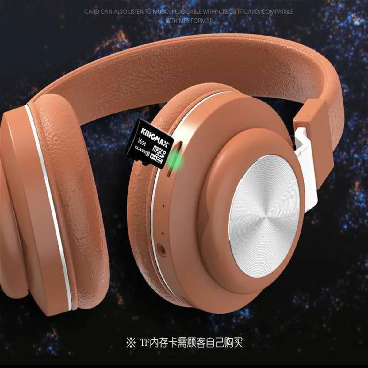 2019 Newest Fashion Wireless Headphones Stereo Bluetooth Headset Noise Cancelling Over Ear With Mic Hot Sale