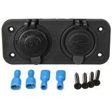 Waterproof socket & dual USB car charger for vehicle|Modified waterproof car charger universal type Waterproof socket & dual USB car charger for vehicle|Modified waterproof car charger universal type