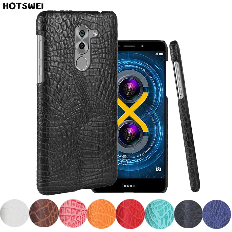 HOTSWEI чехол для Huawei Honor 7A 7C 7X 5A 6A 6X 6C Pro Роскошный из крокодиловой кожи жесткие чехлы