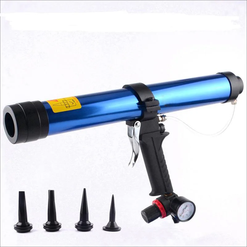 600ml pneumatic air glass glue guns,air caulking gun set, glass glue
