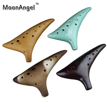 

New Scrub Ocarina 12 Holes AC key Wind Musical Instrument for Music Amateurs