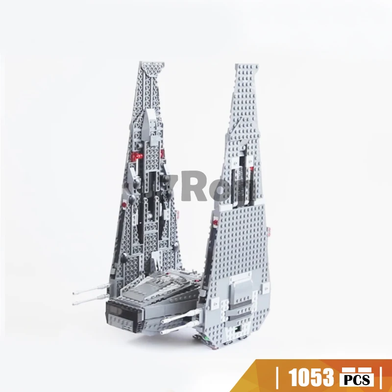 

05006 1053Pcs Star Wars Series Kylo Ren Command Shuttle Building Blocks Educational Toys hobbies Compatible with Lego 75104
