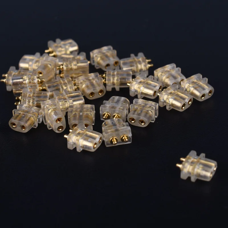 

100 pcs 0.75\78 double needle socket ue QDC custom diy earphone repair flat socket female