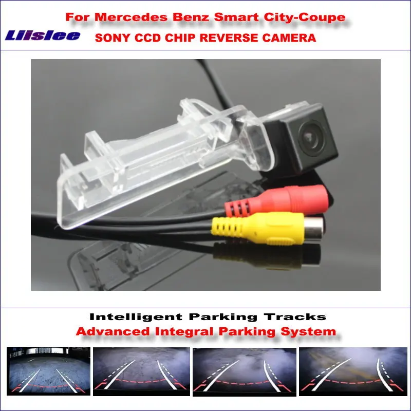 

Liislee Intelligent Parking Tracks Rear Camera For Mercedes Benz Smart City-Coupe Reverse / NTSC RCA AUX SONY CCD 580 TV Lines