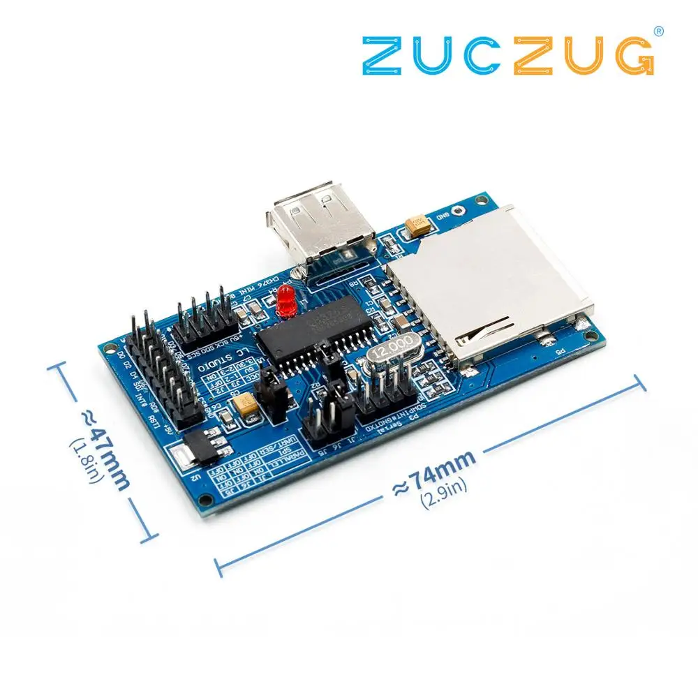 1 шт. IC CH376 CH376S оригинальная аутентификация USB плата для разработки оценочная |