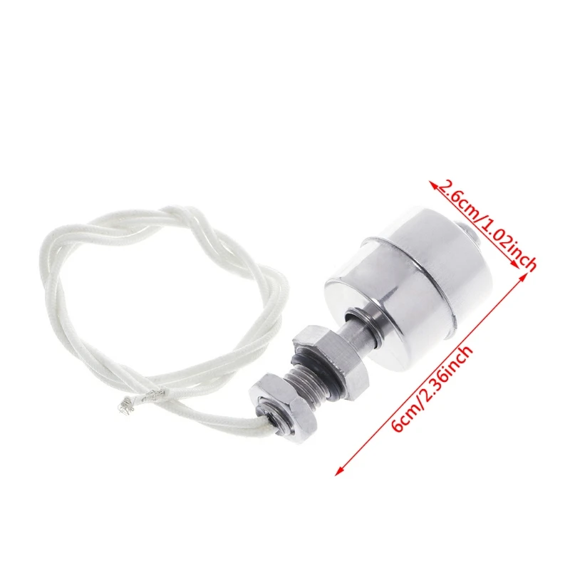 

Stainless Steel Vertical Liquid Water Level Sensor Internal Float Switch 45mm Line 35CM 10W L29K