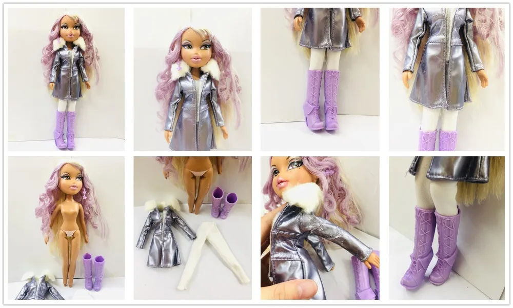 23 см оригинальная модная фигурка, оригинальная Кукла Bratz с красными волосами и красивой одеждой, кукла, лучший подарок для ребенка