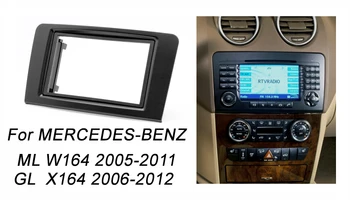 

Double Din Stereo Panel for Benz ML Class W164 GL Class X164 Fascia Radio Dash Mounting Installation Trim Kit Face Frame