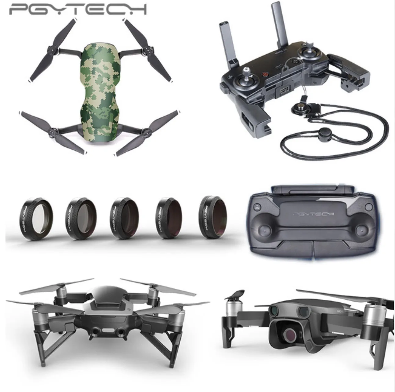 

PGYTECH Mavic Air Accessories ND filter landing gear extensions lens hood landing pad Combo Accessories for DJI MAVIC AIR (PRO)