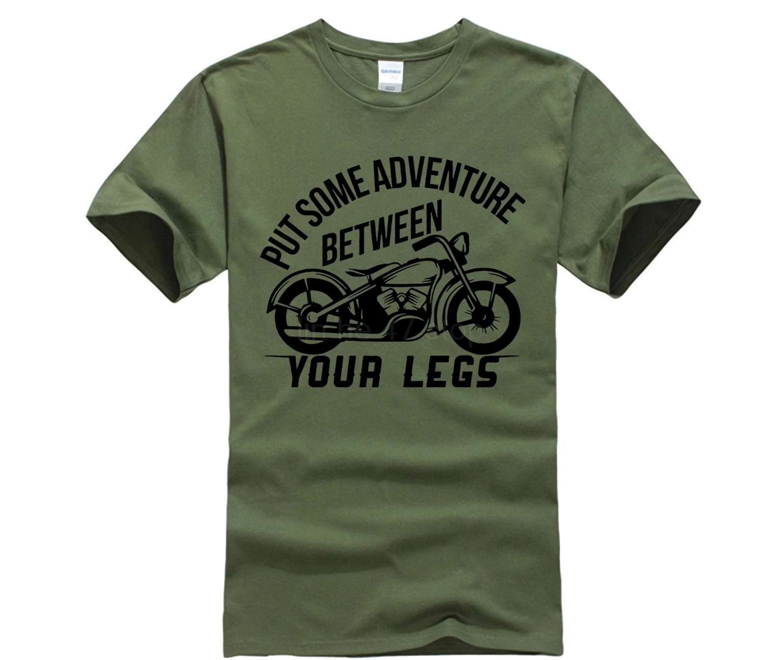 PUT SOME ADVENTURE BETWEEN YOUR LEGS - MOTORCYCLE - T SHIRT