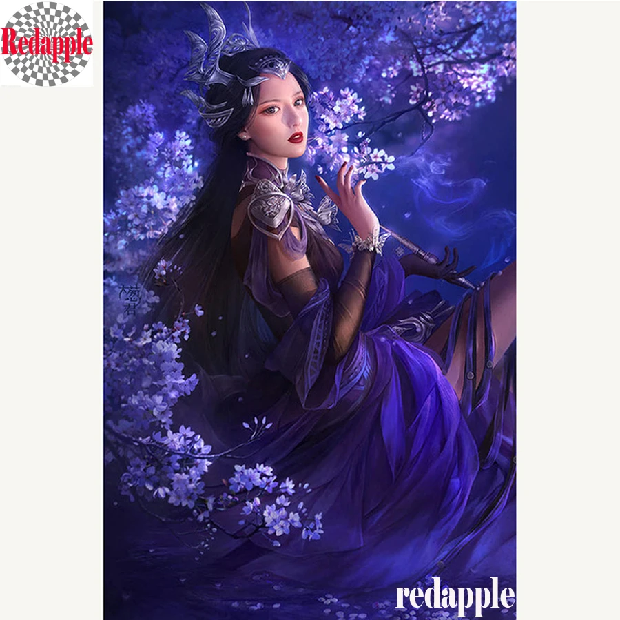 

Diy Diamond Embroidery 3D Diamond Painting Cross Stitch Japanese girl Diamond Mosaic Full Square Rhinestones painting stickers