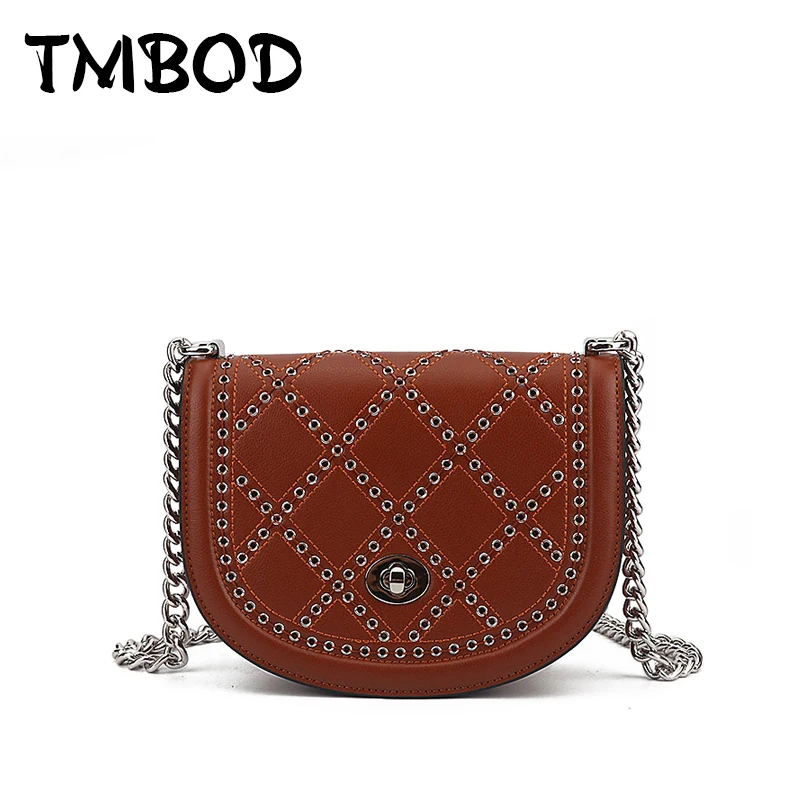 

New 2018 Design Cute Small Saddle Bag Women Diamond Lattice Split Leather Handbags Ladies Messenger Bags For Female an1054