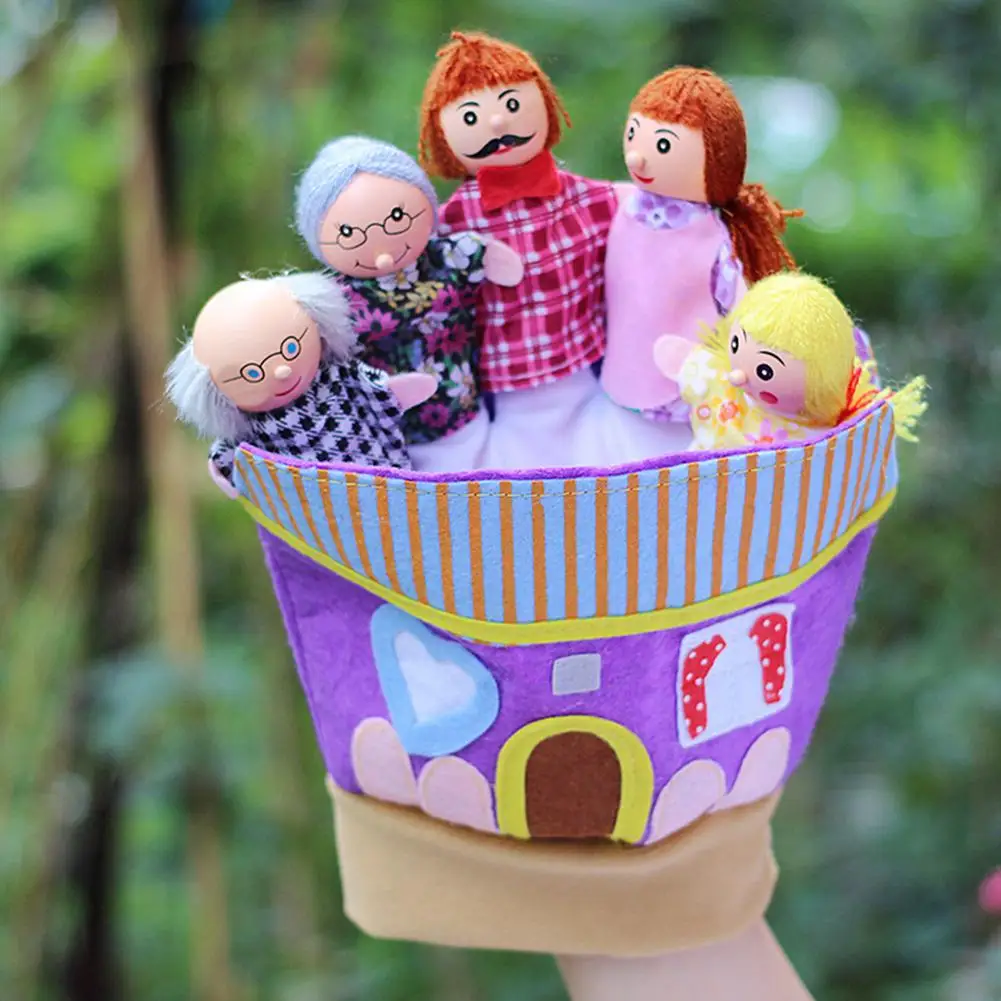 Children Cute Hand Fingers Puppet Kids Zoo Animals Glove Puppet Plush