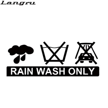 

Langru New Design For Rain Wash Only Winter Car Sticker Snow Drift Funny Vinyl Decal Decorative JDM