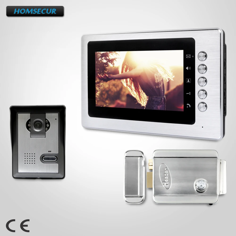 

HOMSECUR 7inch Video Door Intercom System with Intra-monitor Audio Intercom for Apartment XC005+XM705