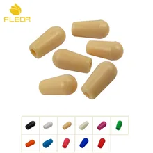 FLEOR 6 шт 4 мм Пластик 3 Way тумблер наконечник ручки Замена для крышки для Электрогитары пикап селекторные переключатели