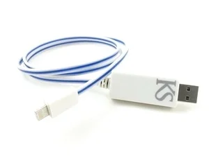 Ks белый и синий EL свечение динамический Micro USB загораются зарядное устройство