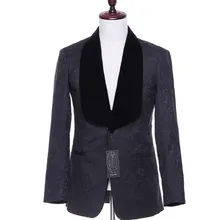 Мужская повседневная куртка кардиган с двумя пуговицами Черное узкое свадебное платье с цветочным узором деловое выпускное бальное пальто размер на заказ