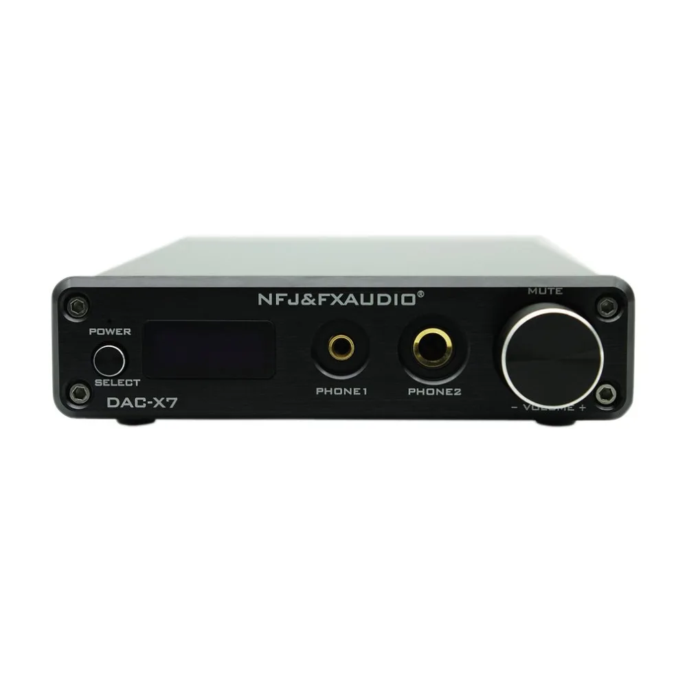 

Nfj&Fxaudio Fx-Audio Dac-X7 Hifi 2.0 Audio Digital High Power Amplifier Home Mini Professional Amp Tpa3250 Ne5532 x2 70W x2