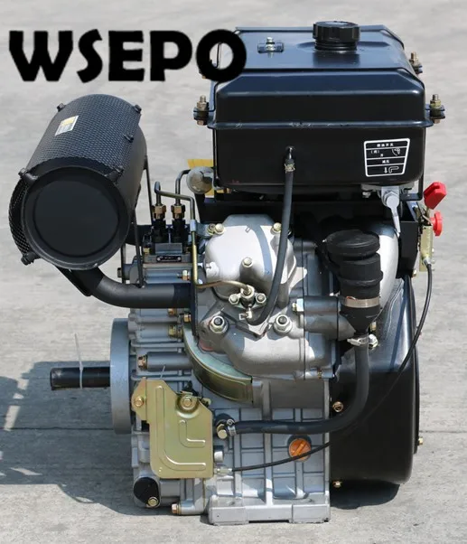 Прямая поставка с завода! WSE 2V86F 836CC 20HP 12KW V двухцилиндровый горизонтальный вал
