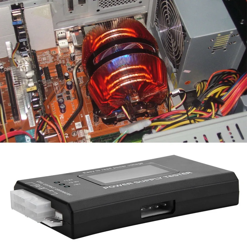 الرقمية lcd pc امدادات الطاقة فاحص atx/btx itx/tfx 20 24 دبوس 4 sata hdd الفاحصات 100 أجزاء