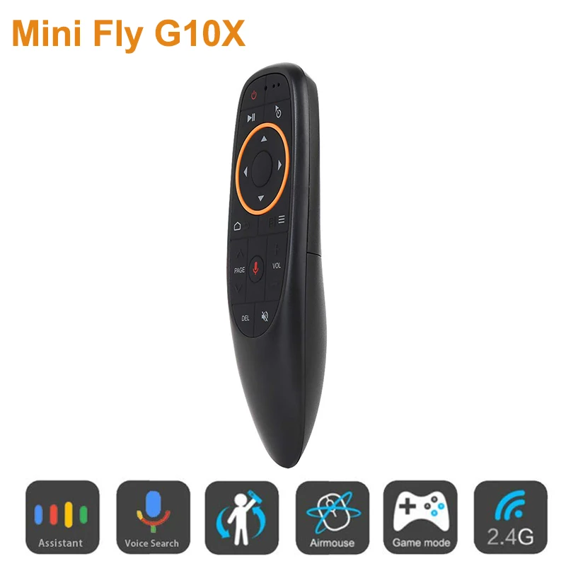 

Mini Fly G10X Air Mouse 2.4G Wireless Keyboard Mouse with Gyro Sensing Game Gyroscope For iPhone Google TV Box HTPC Android TV