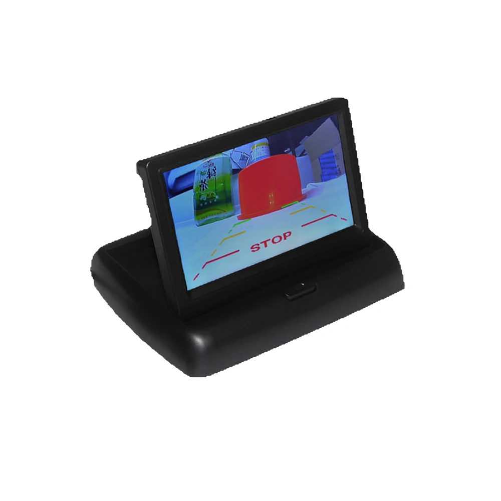 Новое поступление 12 В 4,3 дюймов Универсальный HD lcd Цифровой складной Автомонитор для выпекания заднего вида дисплей