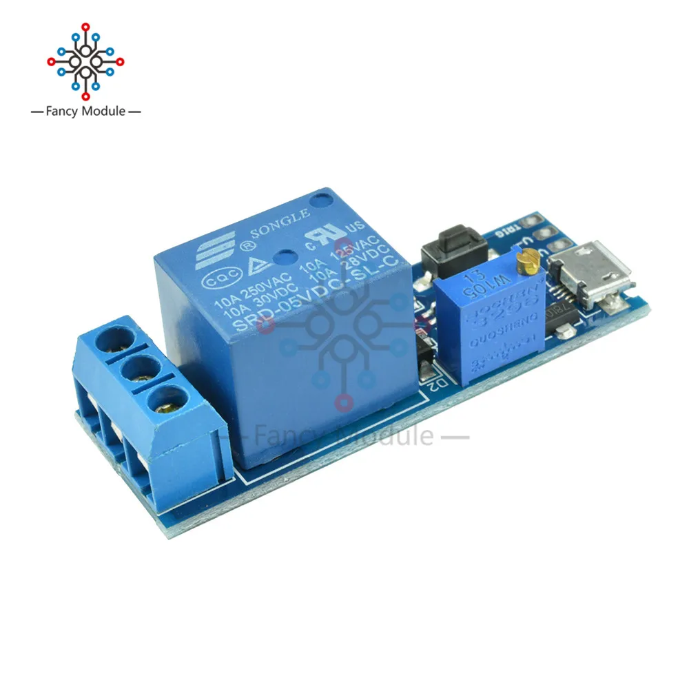 

5V -30V Delay relay Timer control module Trigger delay switch Micro USB Power