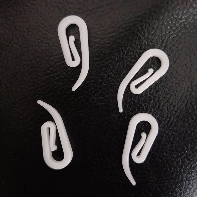 

30 Pcs Curtain Hooks For Curtains With Header Tape White Plastic Nylon New