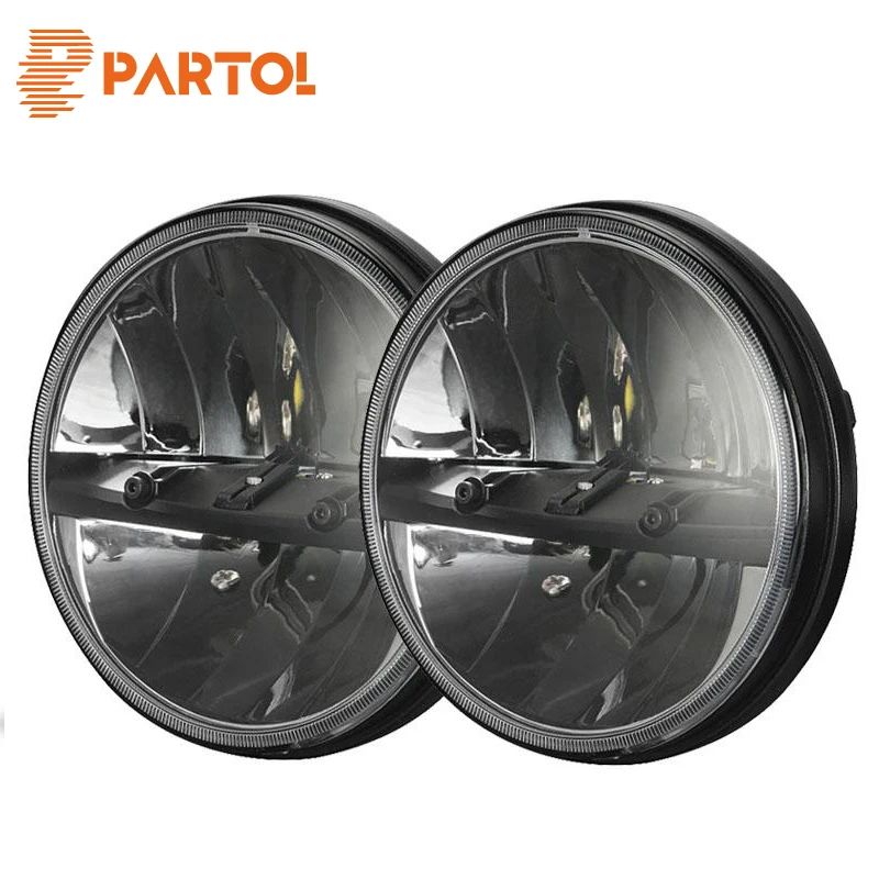 

Partol 7'' LED Headlights Round Hi-Low Beam For Jeep Wrangler JK LJ TJ CJAM General Hummer 92-01 Hummer H1 &H2 03-09