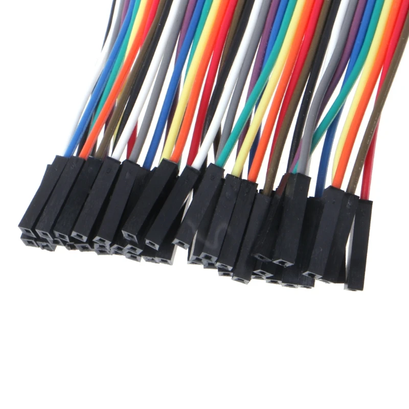OOTDTY 40 шт. кабели M-F/M-M/F-F Перемычка провод для макетной платы красочные GPIO ленты для DIY Kit